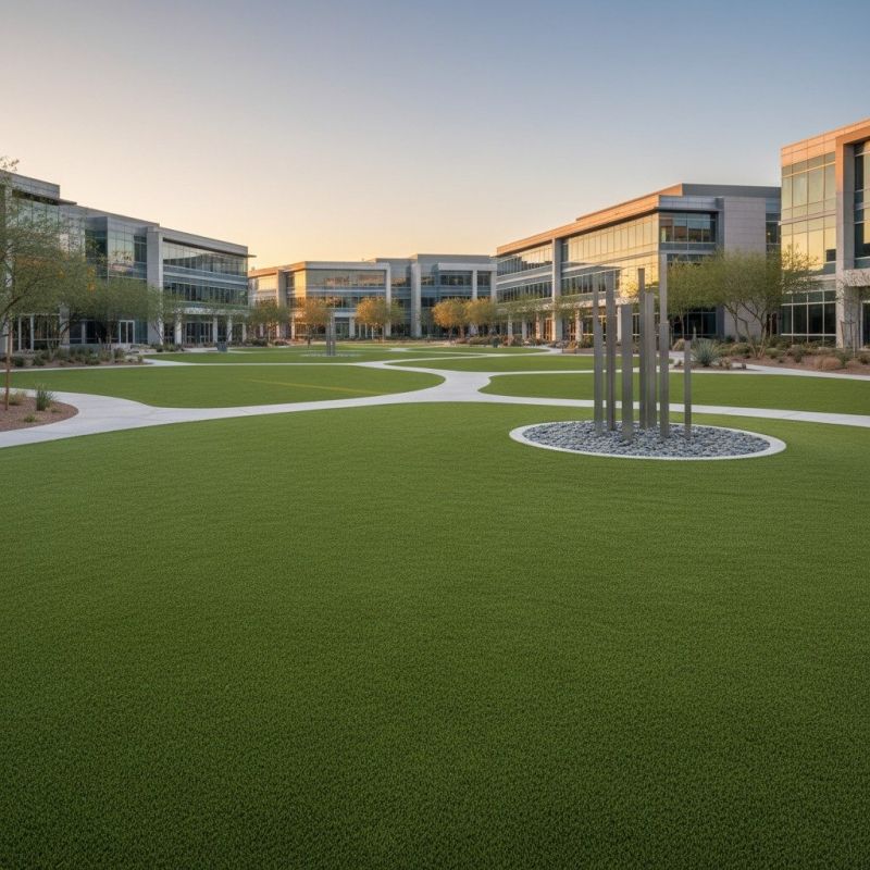 Low-Maintenance Commercial Landscaping With Artificial Grass